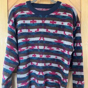 Vintage 90s Men's Medium Over-sized Ski Sweater